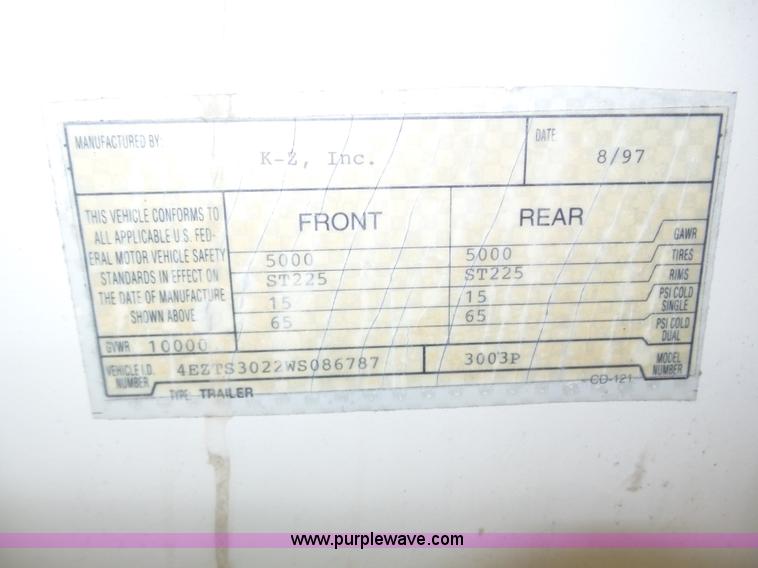 image for item J8969 1997 Sportsman 3003P limited edition camper