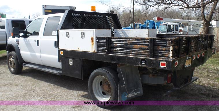 image for item K4303 2010 Ford F550 XLT Crew Cab flatbed truck
