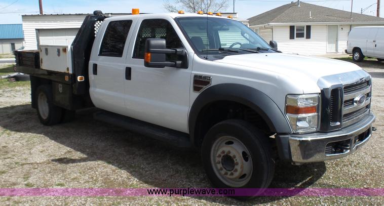 image for item K4303 2010 Ford F550 XLT Crew Cab flatbed truck