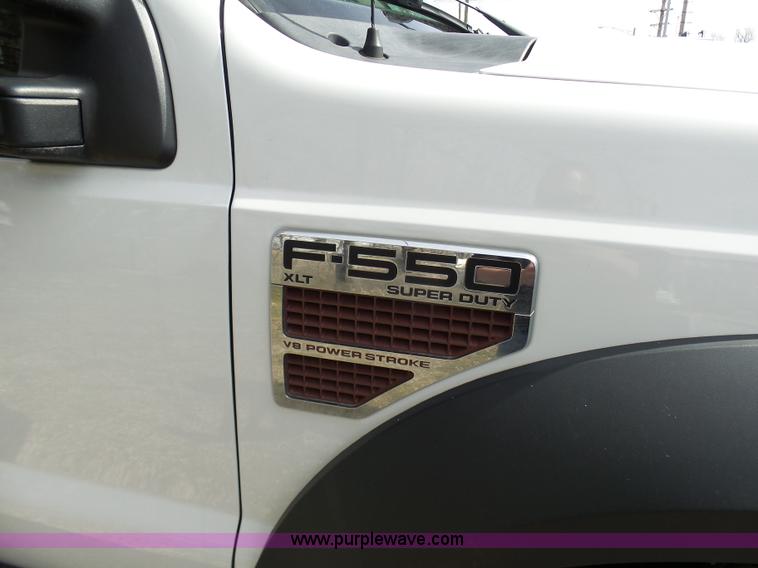 image for item K4303 2010 Ford F550 XLT Crew Cab flatbed truck