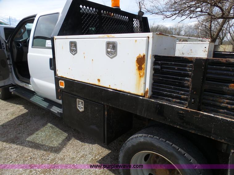 image for item K4303 2010 Ford F550 XLT Crew Cab flatbed truck