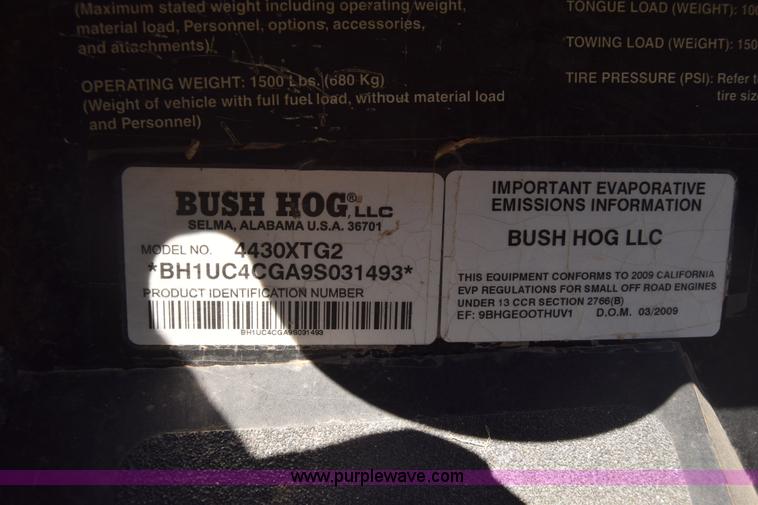 image for item K8611 2009 Bush Hog 4430 utility vehicle
