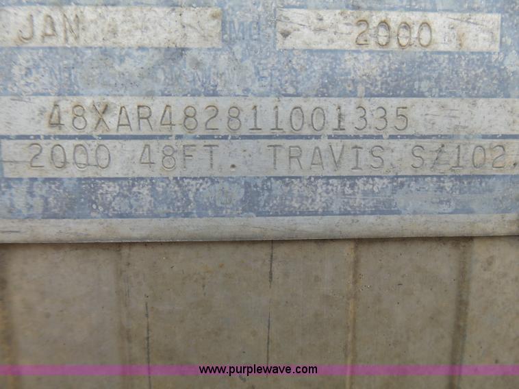 image for item L5463 2001 Travis S/102 walking floor trailer