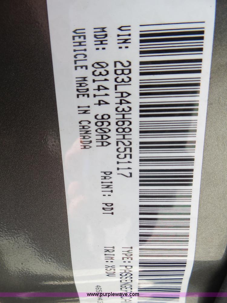 image for item L5468 2008 Dodge Charger