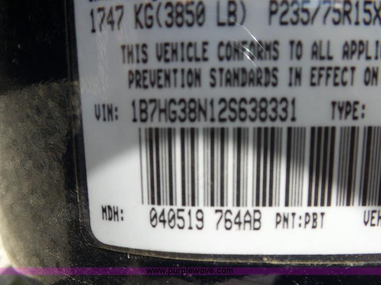 image for item L5485 2002 Dodge Dakota Sport Quad Cab pickup truck