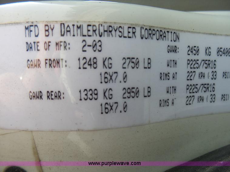 image for item L5486 2004 Jeep Grand Cherokee Laredo SUV