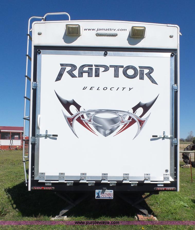 image for item L5791 2011 Raptor Velocity travel trailer RV