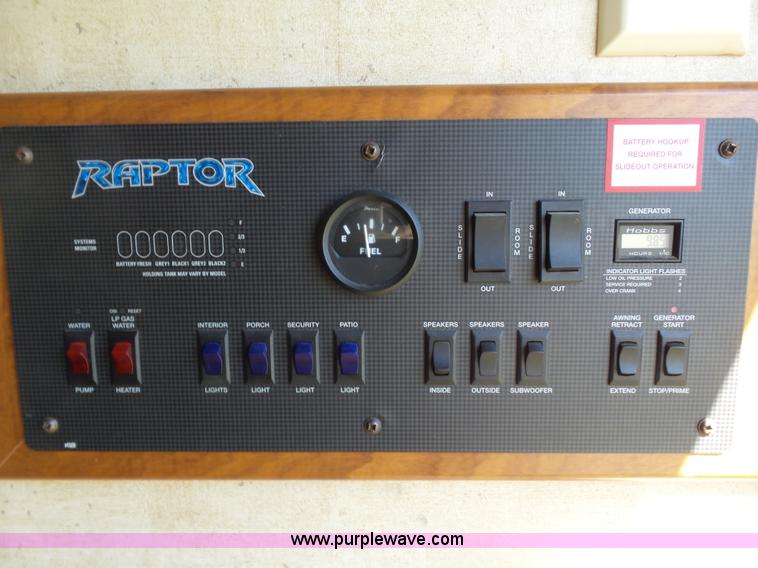 image for item L5791 2011 Raptor Velocity travel trailer RV