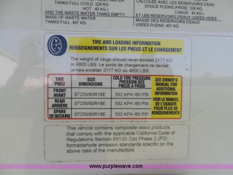 image for item L5791 2011 Raptor Velocity travel trailer RV