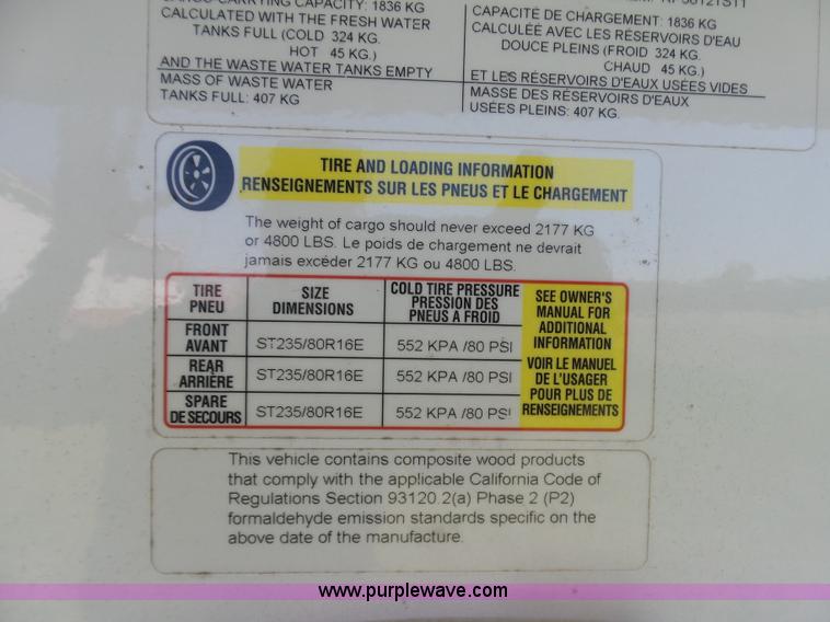 image for item L5791 2011 Raptor Velocity travel trailer RV