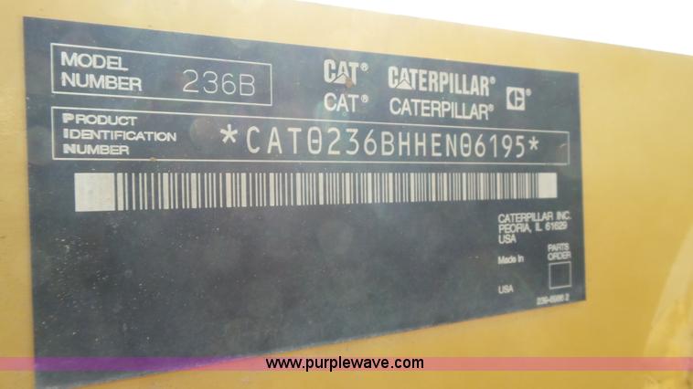 image for item L6536 2007 Caterpillar 236B skid steer