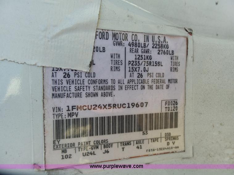 image for item L7346 1994 Ford Explorer Sport SUV