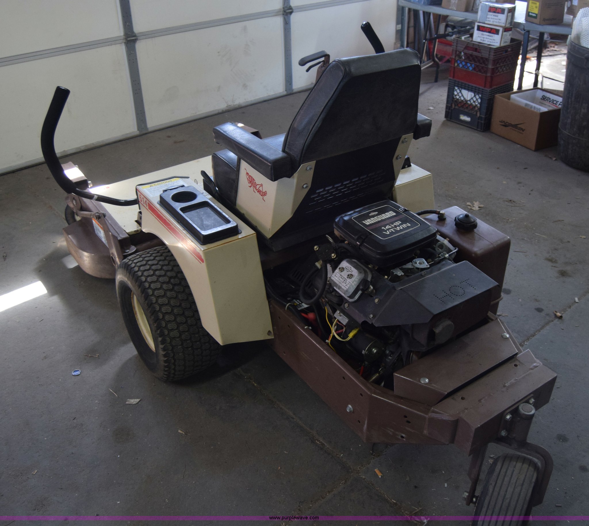 614 lawn mower in McPherson, KS Item BW9425 sold Purple