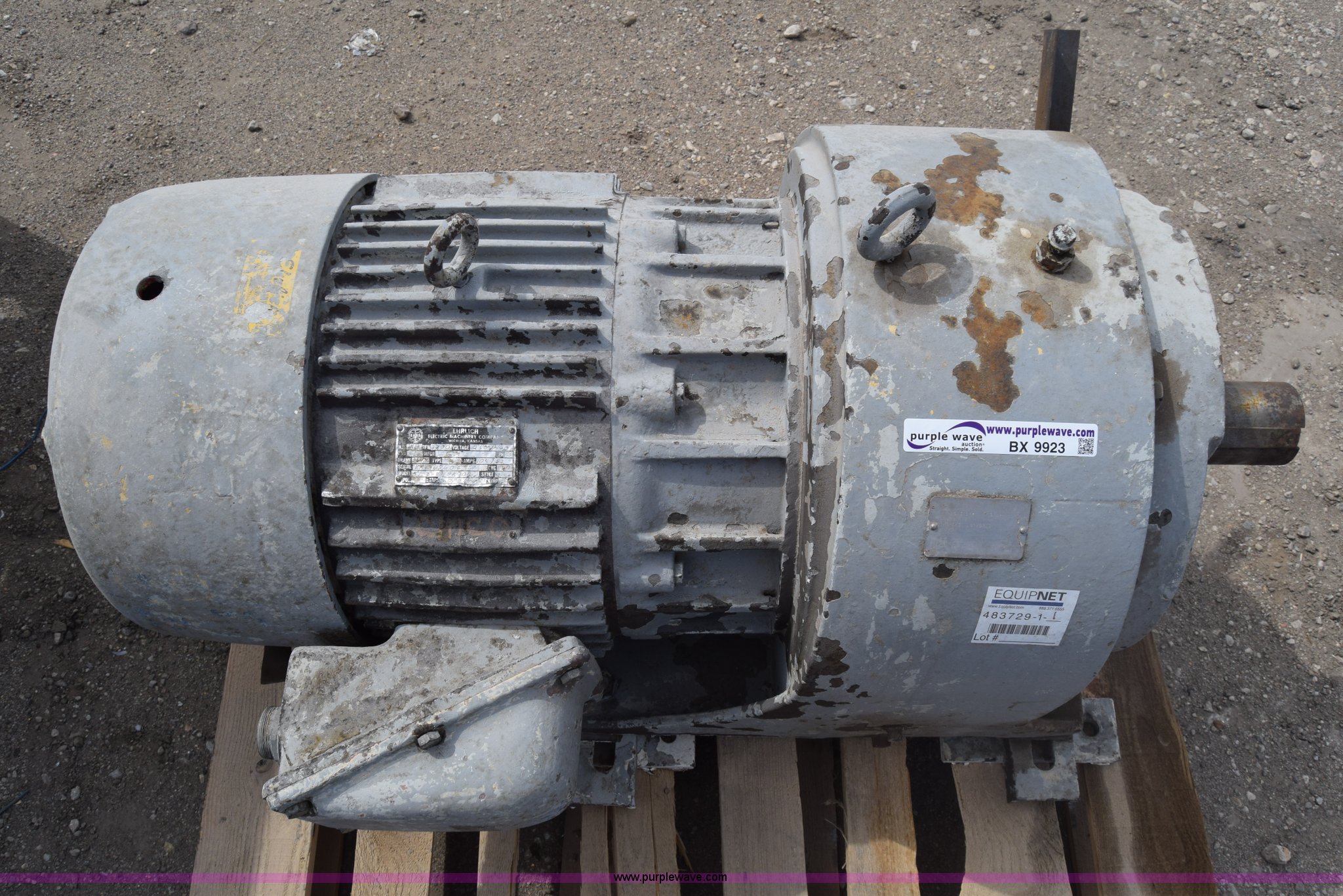 Ehrlich electric motor in Wichita, KS Item BX9923 sold Purple Wave