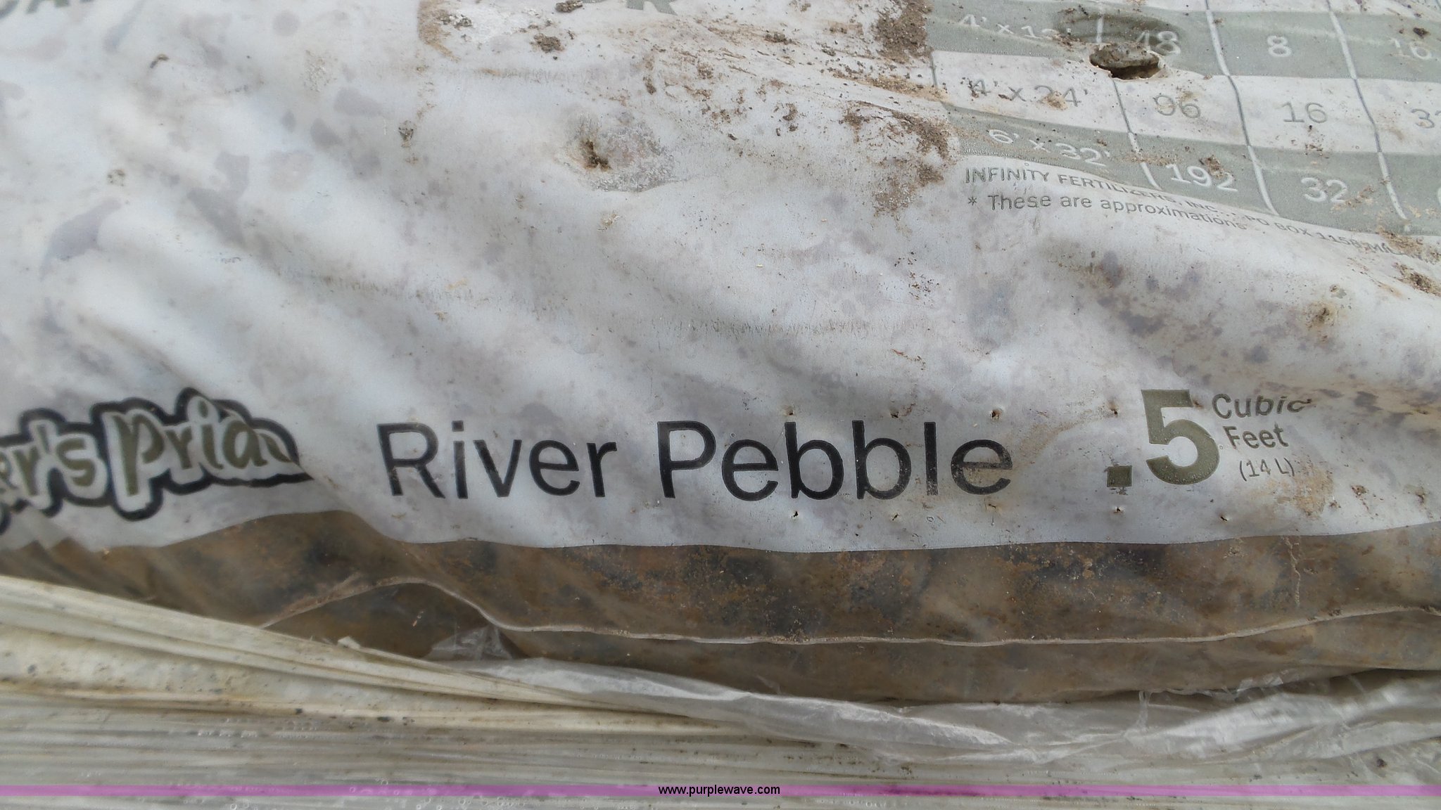 Approximately 50 bags of rock mulch in Burnsville, MN Item K4617 sold