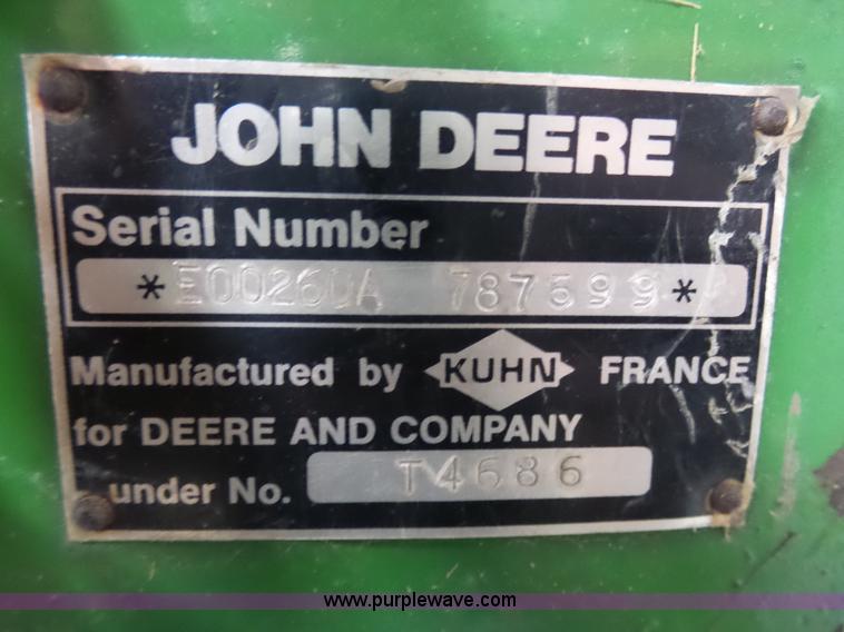 image for item BH9353 John Deere 260 disk mower