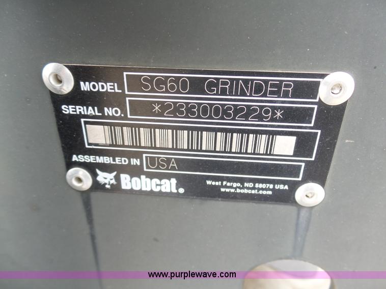 image for item L3043 Bobcat SG60 stump grinder