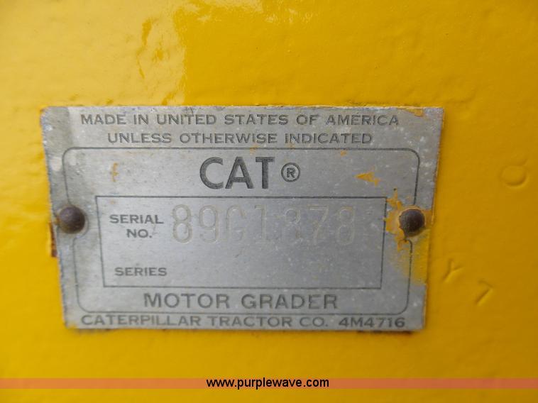 image for item L3044 1967 Caterpillar 120E motor grader