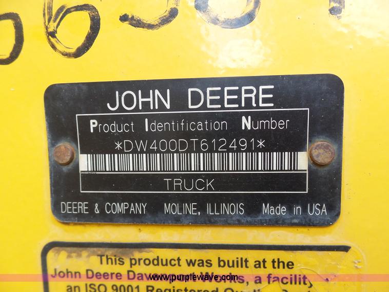 image for item L3171 2007 John Deere 400D articulated haul truck