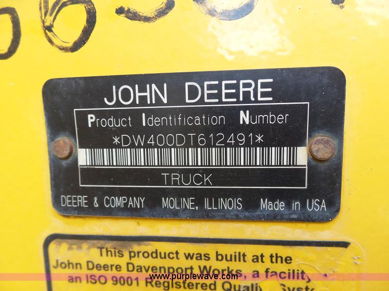 image for item L3171 2007 John Deere 400D articulated haul truck