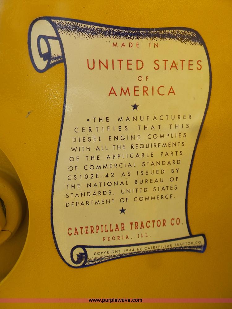 image for item L3193 1952 Caterpillar D6 dozer