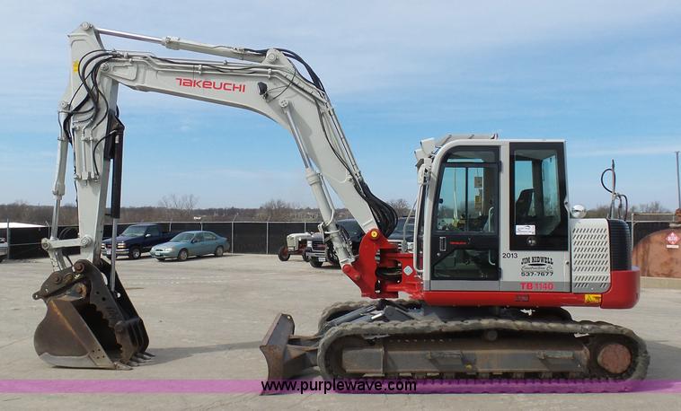 image for item L3199 2012 Takeuchi TB1140 compact excavator