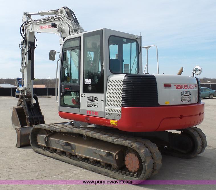 image for item L3199 2012 Takeuchi TB1140 compact excavator