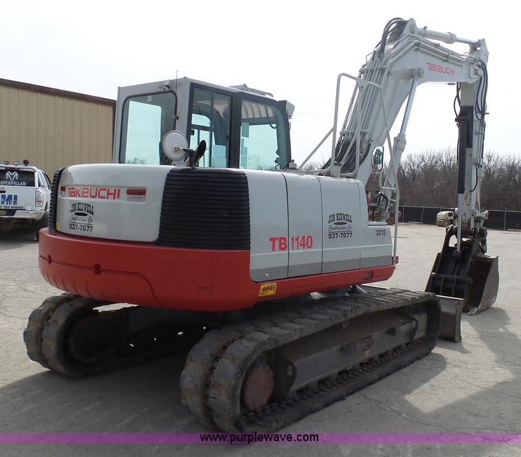 image for item L3199 2012 Takeuchi TB1140 compact excavator