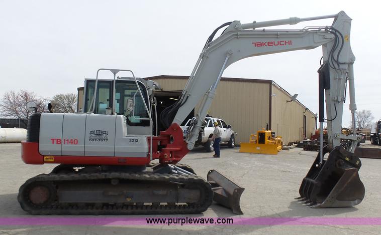 image for item L3199 2012 Takeuchi TB1140 compact excavator