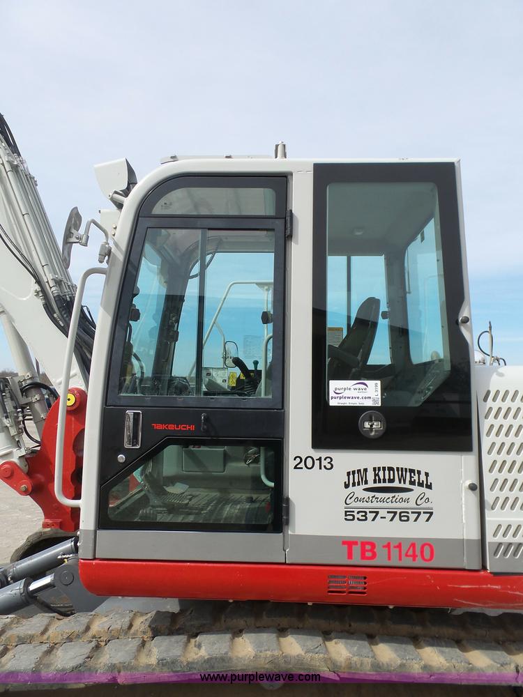 image for item L3199 2012 Takeuchi TB1140 compact excavator