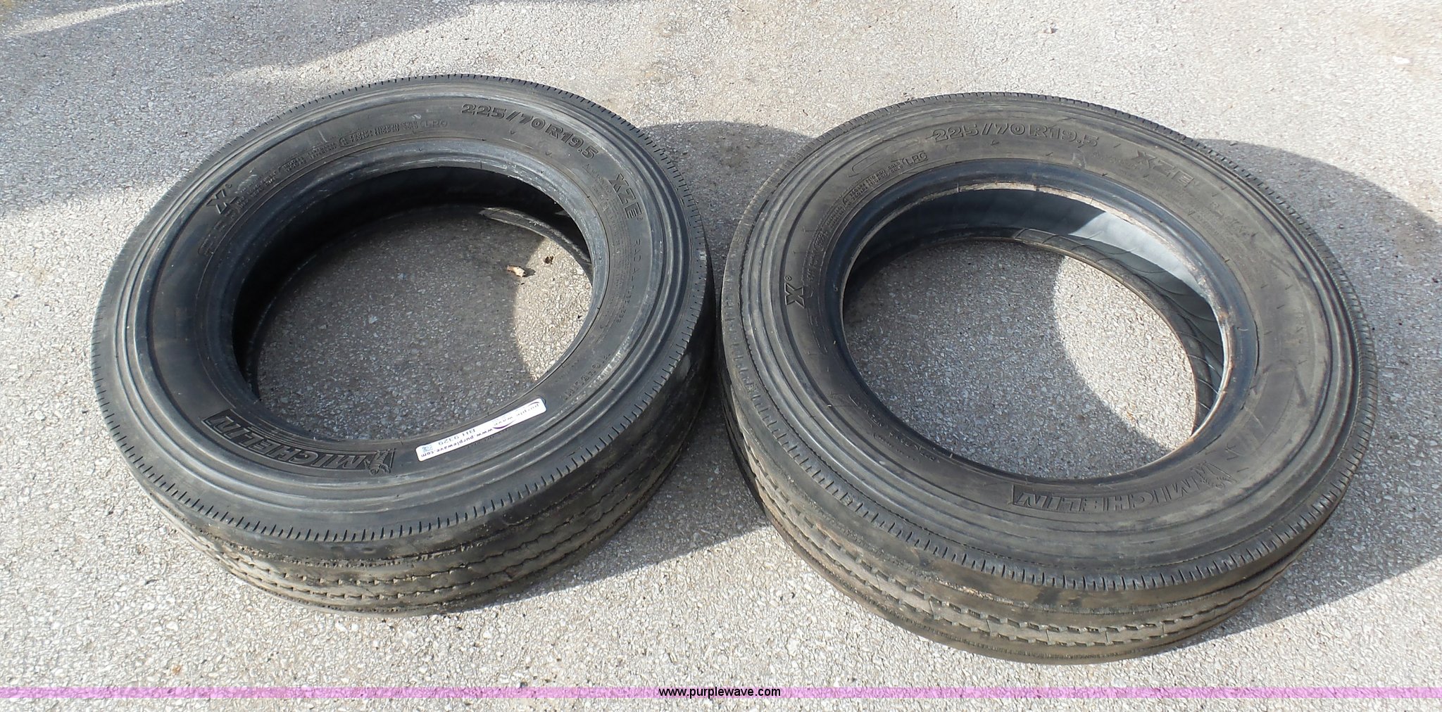 (2) Michelin tires in Greenwood, MO Item BH9329 sold Purple Wave