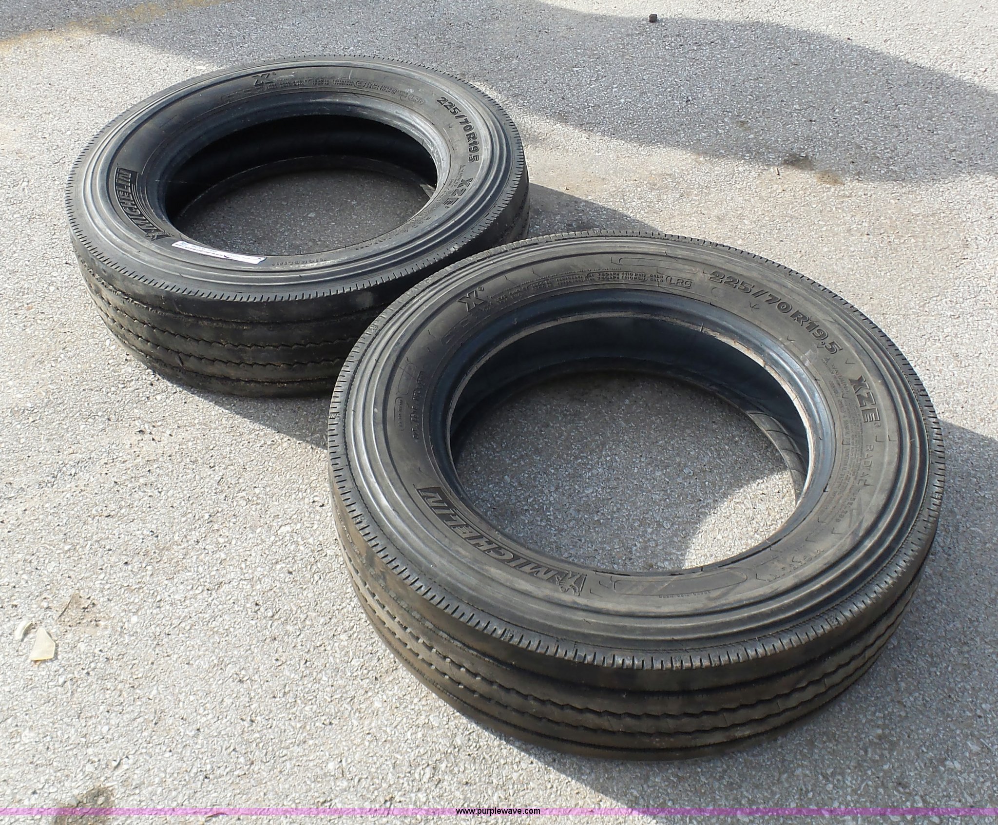 (2) Michelin tires in Greenwood, MO Item BH9329 sold Purple Wave