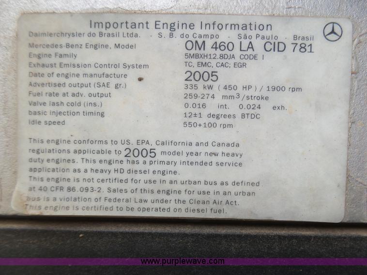 image for item J6156 2007 Freightliner Columbia semi truck