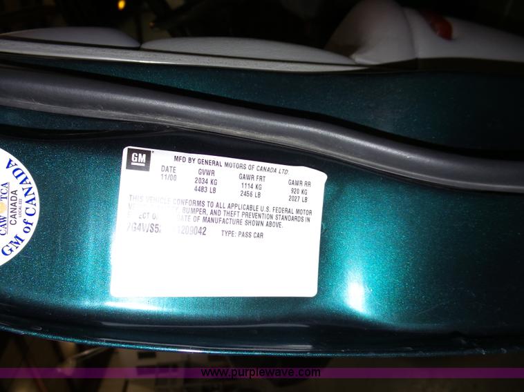 image for item J4152 2001 Buick Century Custom
