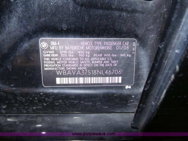 image for item J4160 2008 BMW 328i