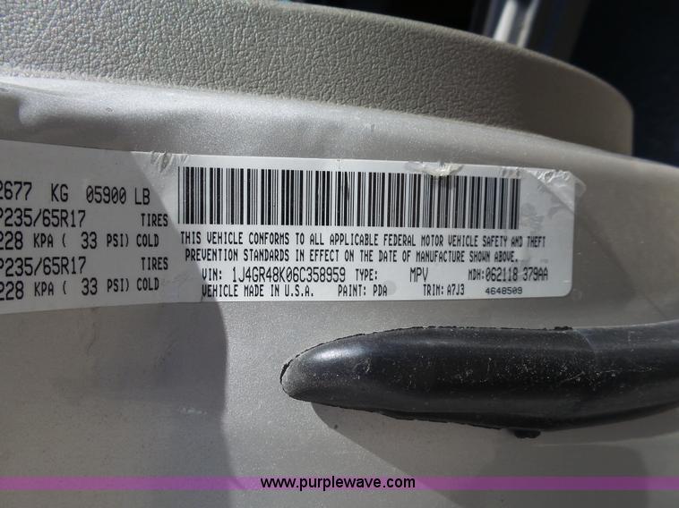 image for item J4202 2006 Jeep Grand Cherokee SUV