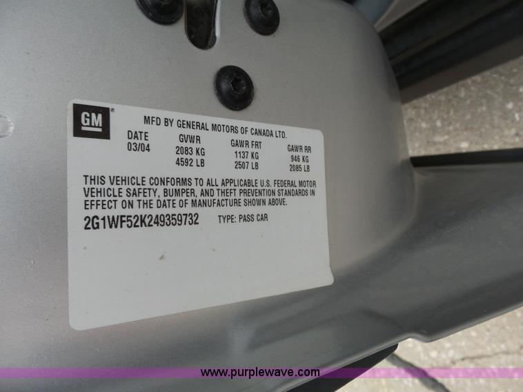 image for item L3717 2004 Chevrolet Impala