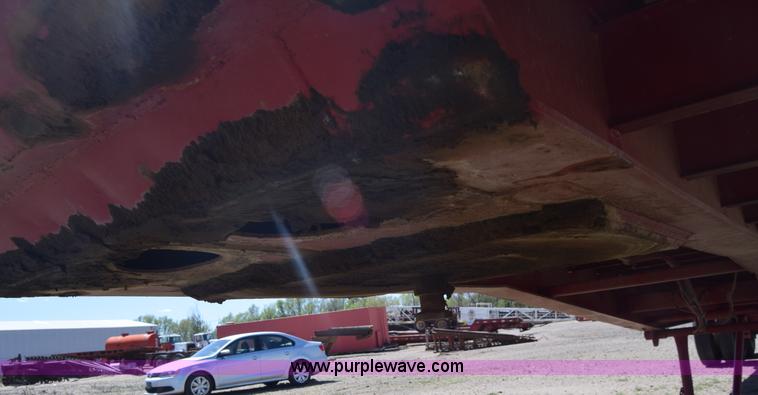 image for item BX9963 1980 Hobb flatbed trailer with poly tanks