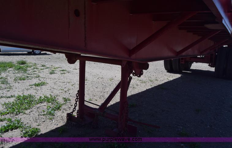 image for item BX9963 1980 Hobb flatbed trailer with poly tanks