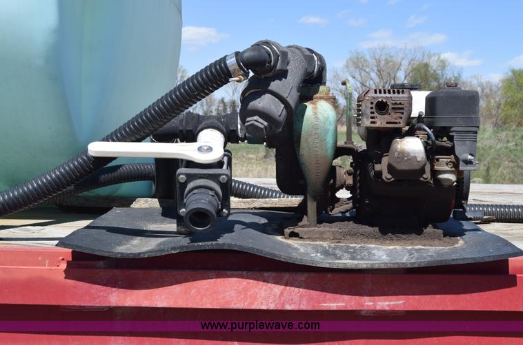 image for item BX9963 1980 Hobb flatbed trailer with poly tanks