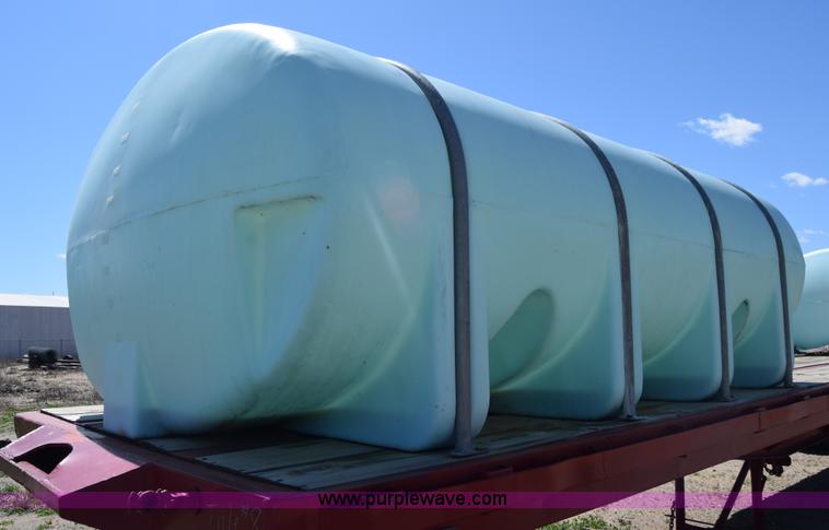 image for item BX9963 1980 Hobb flatbed trailer with poly tanks