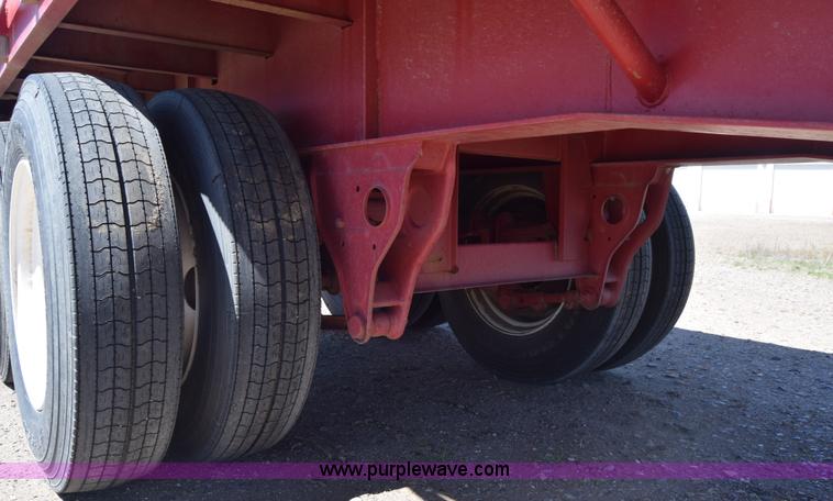 image for item BX9963 1980 Hobb flatbed trailer with poly tanks