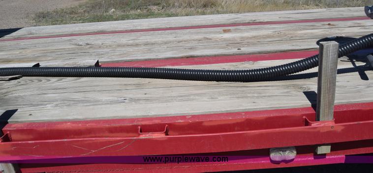 image for item BX9963 1980 Hobb flatbed trailer with poly tanks