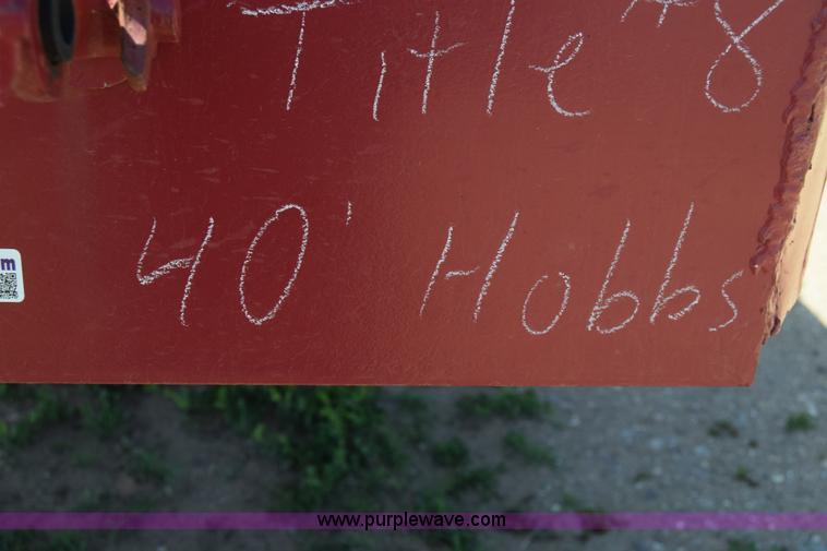 image for item BX9963 1980 Hobb flatbed trailer with poly tanks