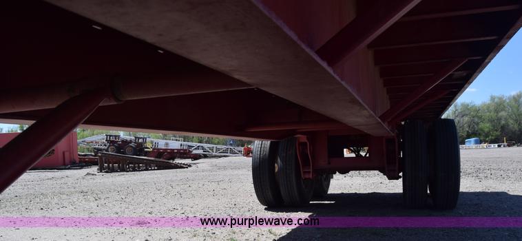 image for item BX9963 1980 Hobb flatbed trailer with poly tanks