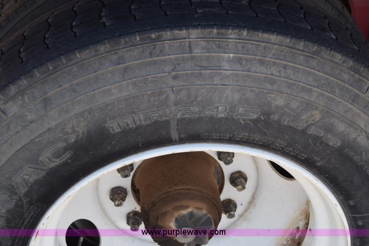 image for item BX9963 1980 Hobb flatbed trailer with poly tanks