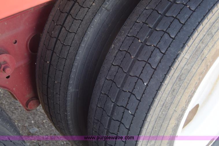 image for item BX9963 1980 Hobb flatbed trailer with poly tanks