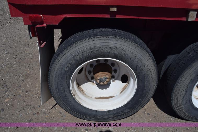 image for item BX9963 1980 Hobb flatbed trailer with poly tanks