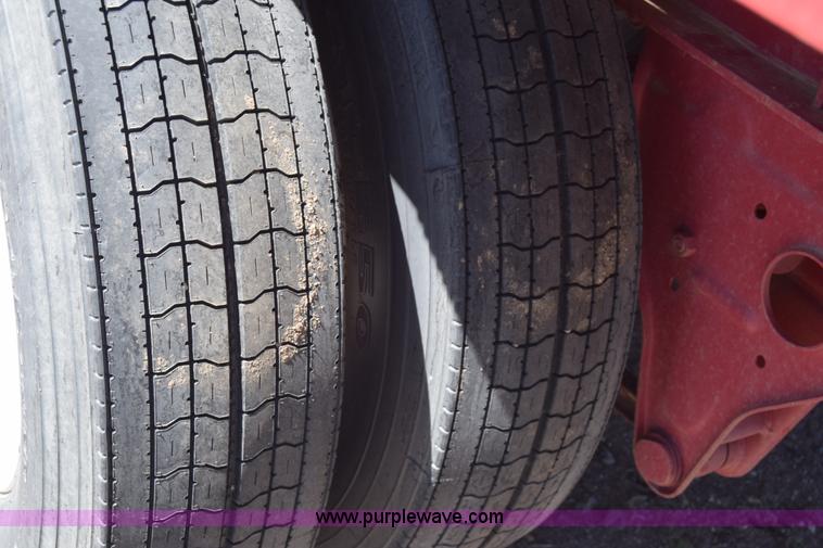 image for item BX9963 1980 Hobb flatbed trailer with poly tanks