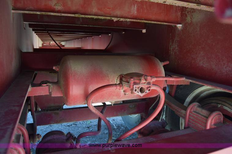 image for item BX9963 1980 Hobb flatbed trailer with poly tanks